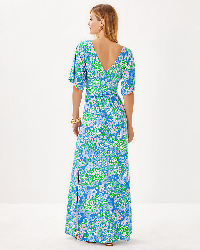 Parigi Boat Neck Maxi Dress