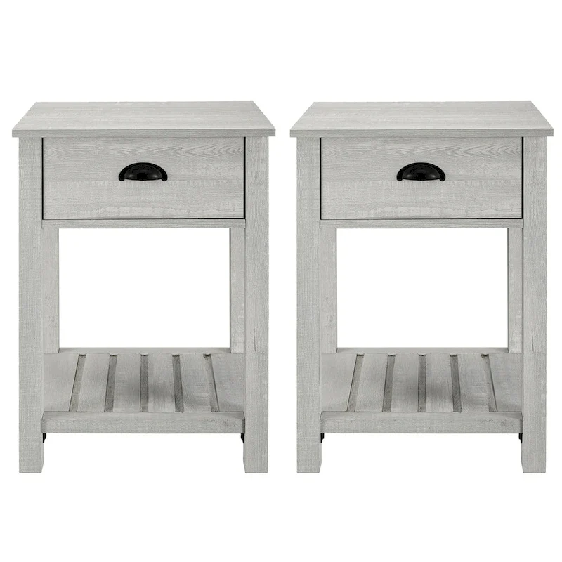 Middlebrook One-Drawer Farmhouse Nightstand, Set of 2