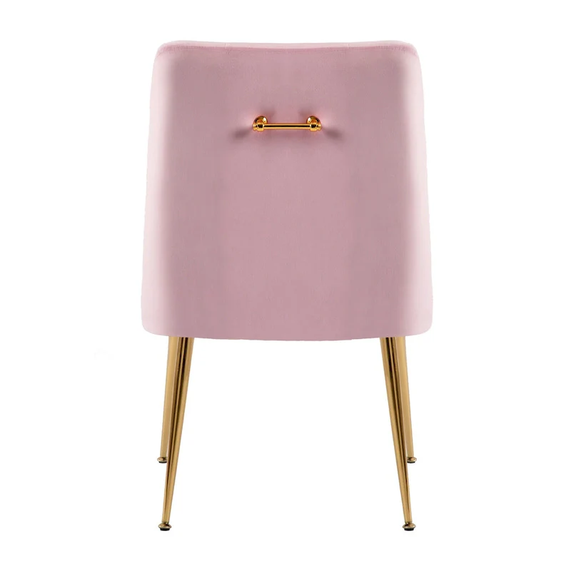 XINMICS Mid-Century Modern Velvet Dining Chair, Upholstered Parsons Chair, Set of 2