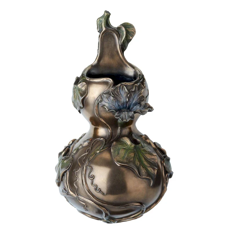 Charis 11.42  height Calabash Hanging Vase bronze Poly Resin