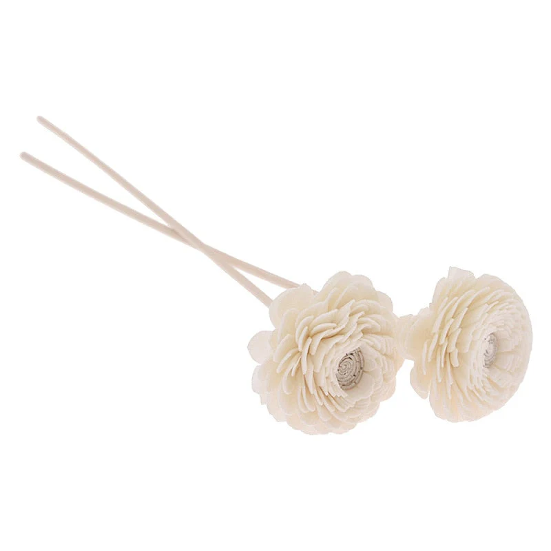 HULIANFU Primary Color Flower Shape No Fire Aromatherapy Rattan For Reed Diffuser Replacement Sticks Home Bathroom Decoration - Deanwangkt