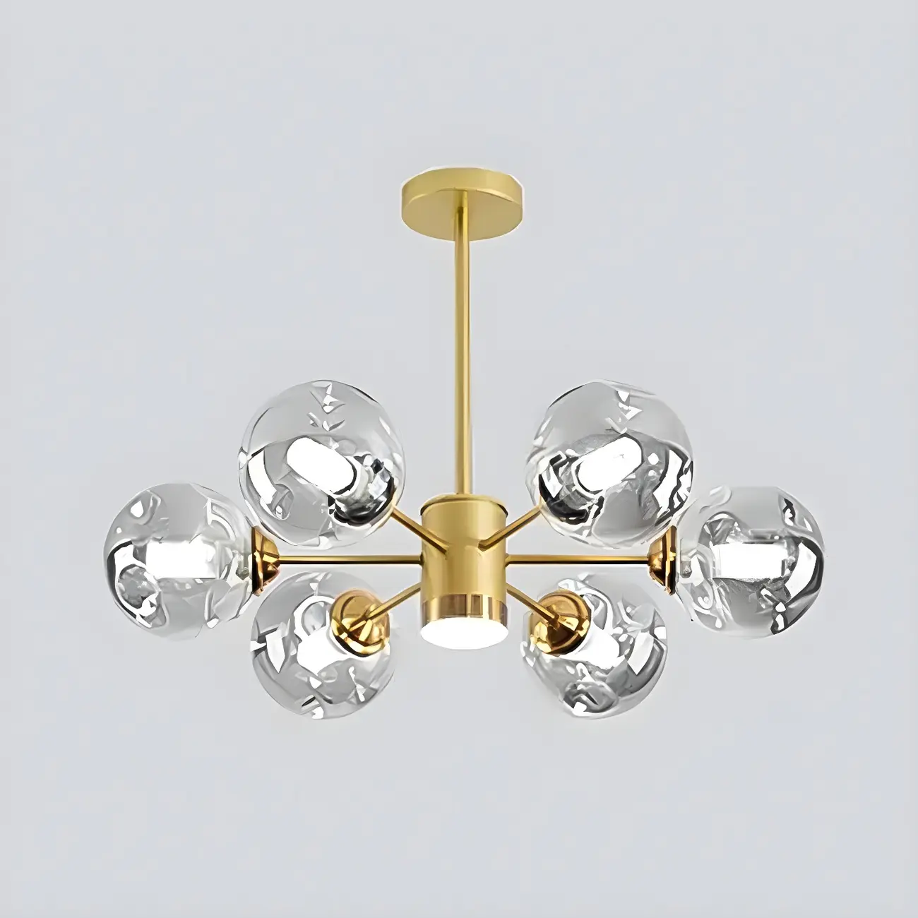 Modern LED Glass Crystal Sputnik Chandelier
