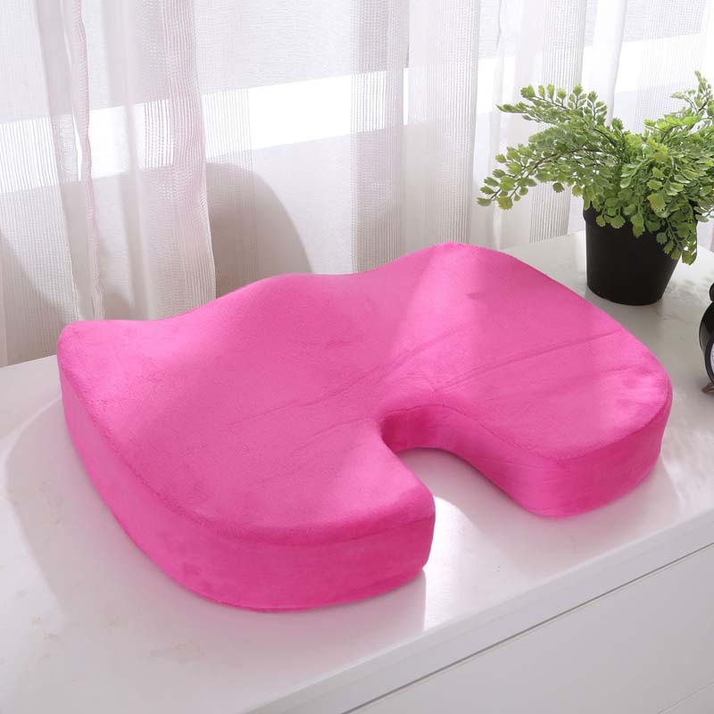 HULIANFU Orthopedic Booster Seat Cushion Memory Foam Chair Massage Pad Office Back-rest Pad Driver Pilot Headrest - Deanwangkt