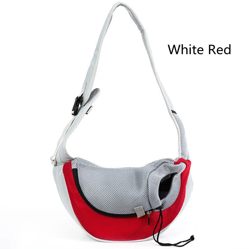HULIANFU Pet Puppy Carrier S/L Outdoor Travel Dog Shoulder Bag Mesh Oxford Single Comfort Sling Handbag Tote Pouch - Deanwangkt