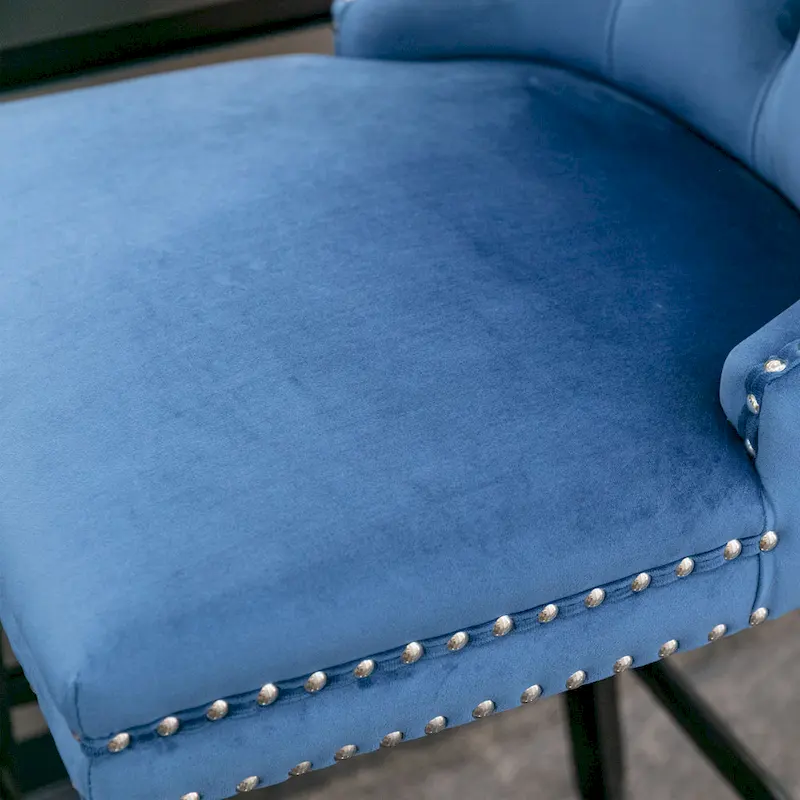 Velvet Upholstered Barstools