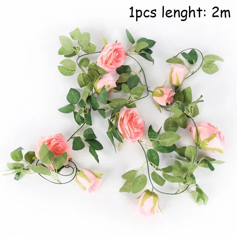 HULIANFU Wedding Decoration 10-40cm Rattan Wreath Metal Hoop Wreath Decor Floral Hoop Christmas Decor for Home Hanging Artificial Flower - Deanwangkt
