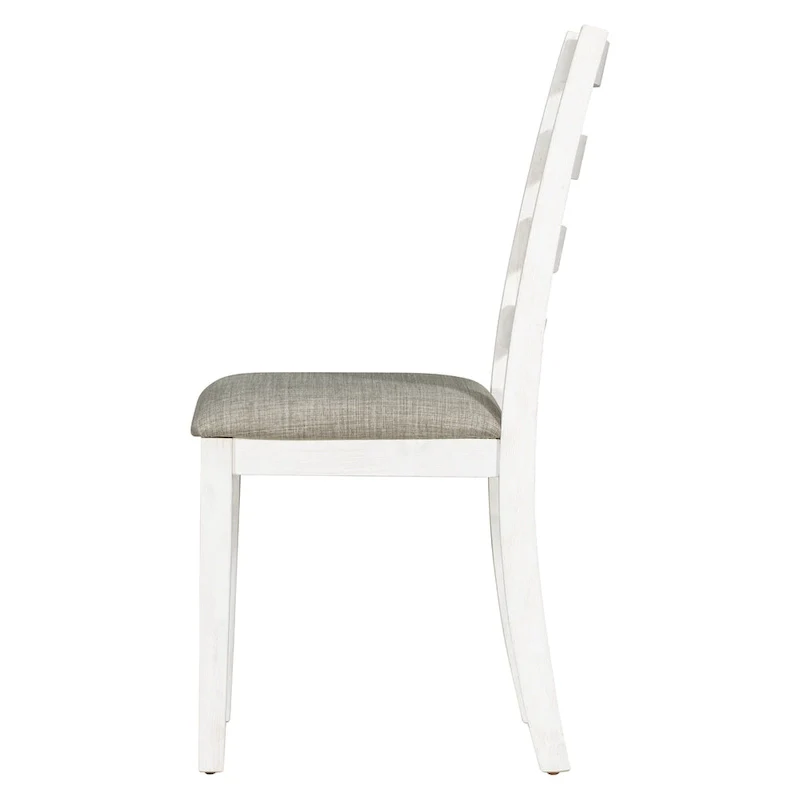 Rustic Style 6-Piece Dining Room Table Set with 4 Upholstered Chairs & a Bench