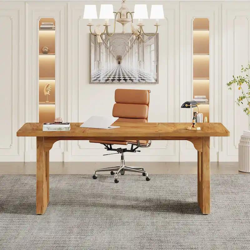 70.9-Inch Large Executive Desk, Modern Simple Office Computer Desk