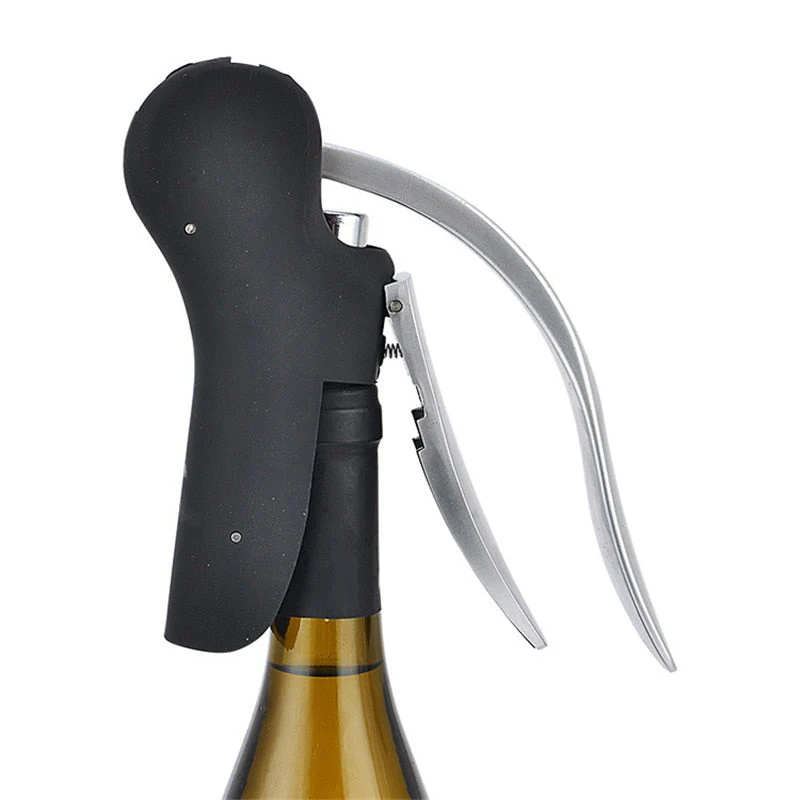 HULIANFU Premium Zinc Alloy Wine Bottle Opener Handle Pressure Red Wine Opener Lever Corkscrew for Wine Kitchen Bar Tools - Deanwangkt