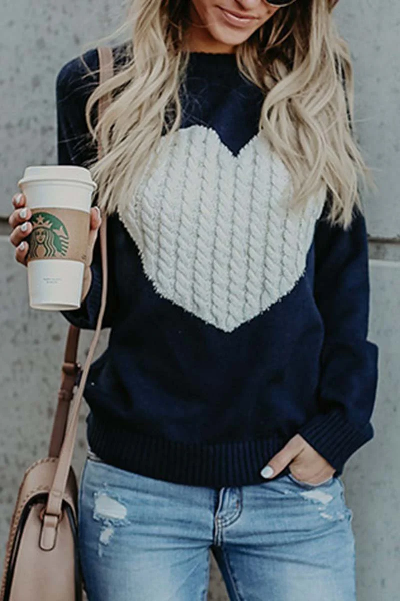 hulianfu hulianfu Heart Shaped Sweater(4 Colors) - Deanwangkt