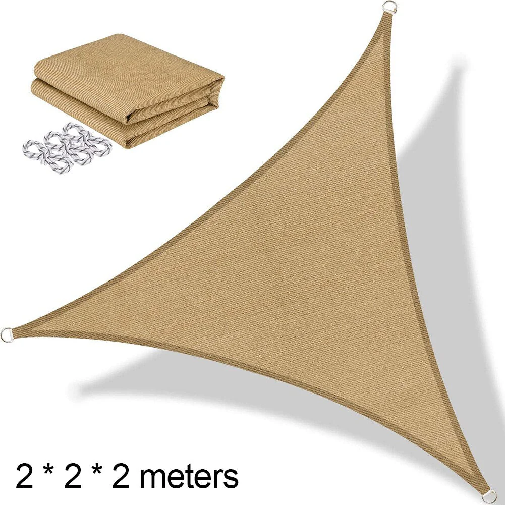 HULIANFU Waterproof Sun Shade Polyester Square Rectangle Shade Sail Garden Terrace Canopy Swimming Camping Hiking Yard Sail Awning - Deanwangkt