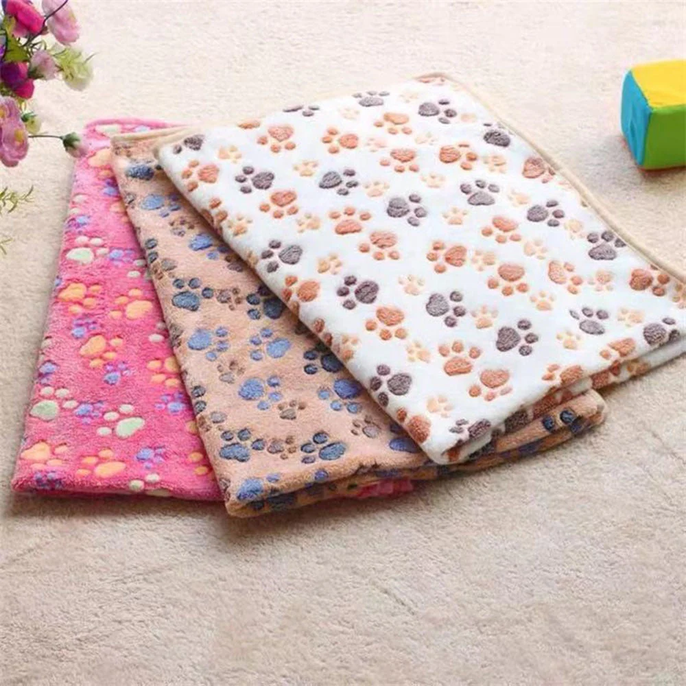 HULIANFU Soft and Fluffy Light Thin Pet Blanket Cute Cartoon Pattern Dog Bed Mat Warm and Comfortable Bed Blanket for Cats Pet Supplies - Deanwangkt
