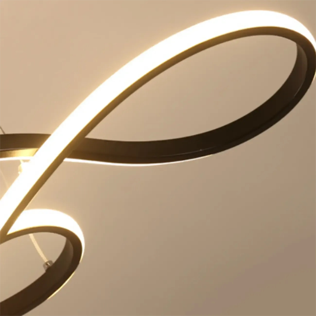 Modern White Linear LED Island Pendant Light with Multi Dimming