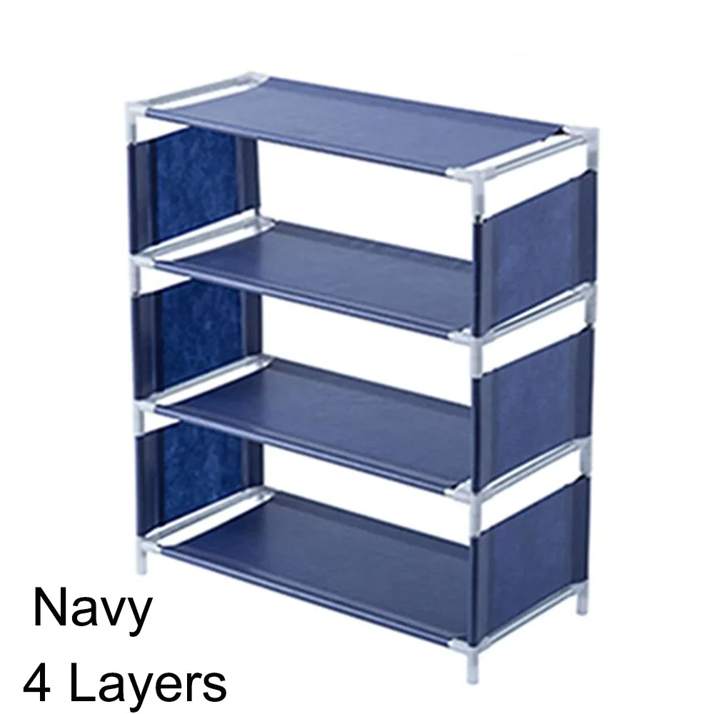 HULIANFU Multi-storey Shoe Rack Multi-functional Organizer Household Cloth Storage Rack Easy To Assemble Dormitory Provincial Space Rack - Deanwangkt