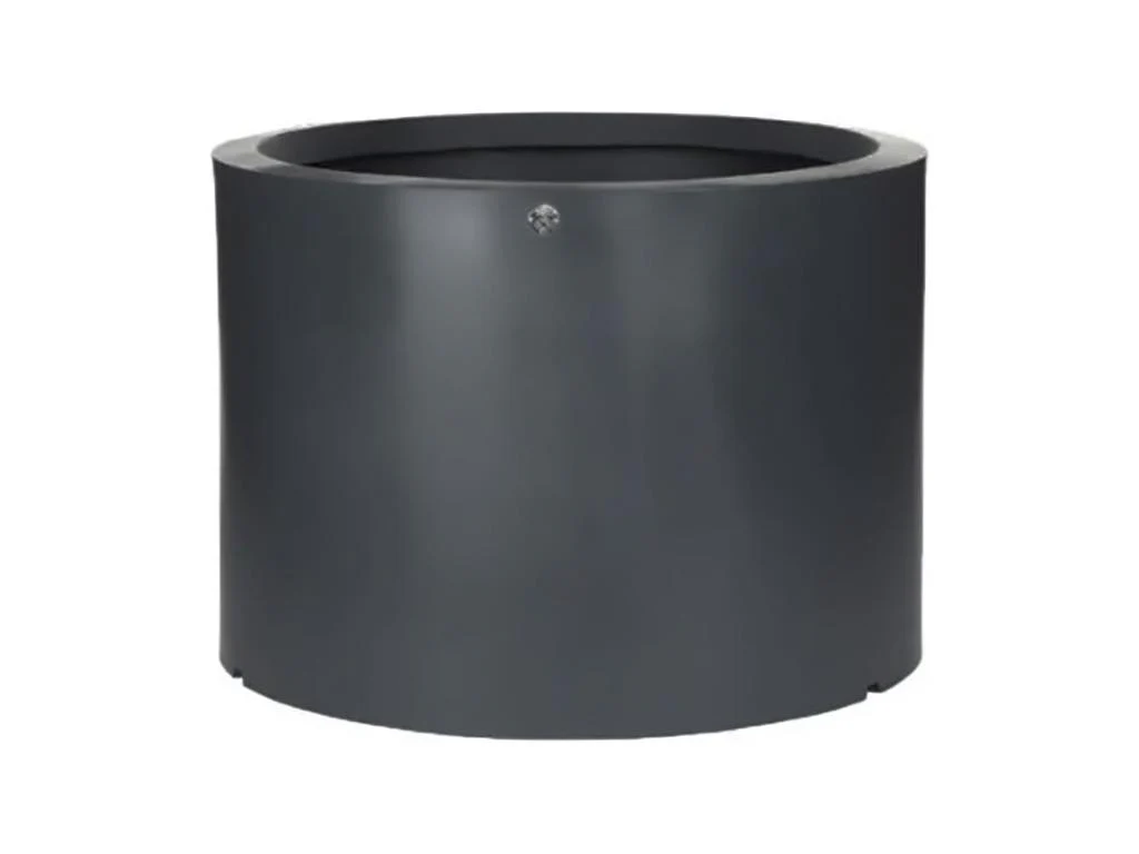 Pot Fleurs Rond - Gris anthracite