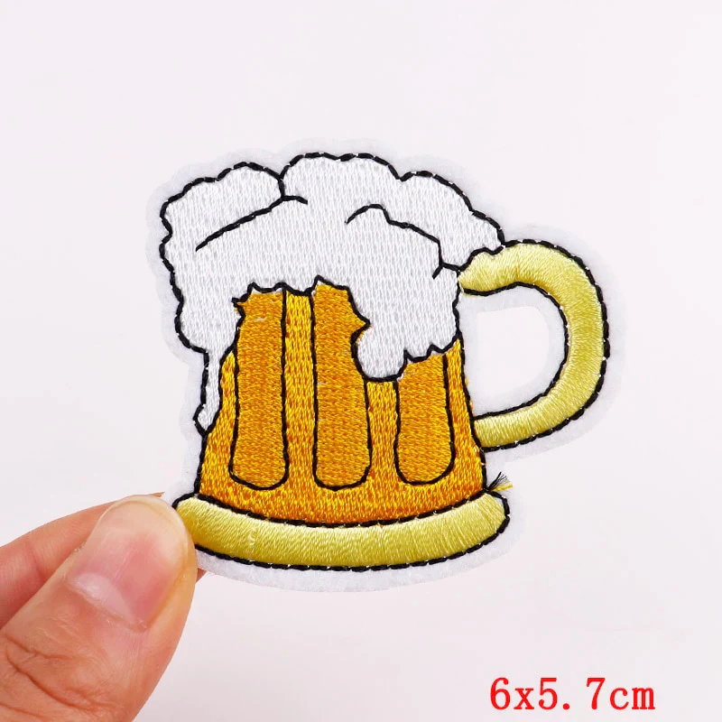 HULIANFU Mushroom Applique Embroidered Patches On Kids Clothes DIY Iron On Patches Cartoon Patches For Clothing Stickers Animal Badges - Deanwangkt