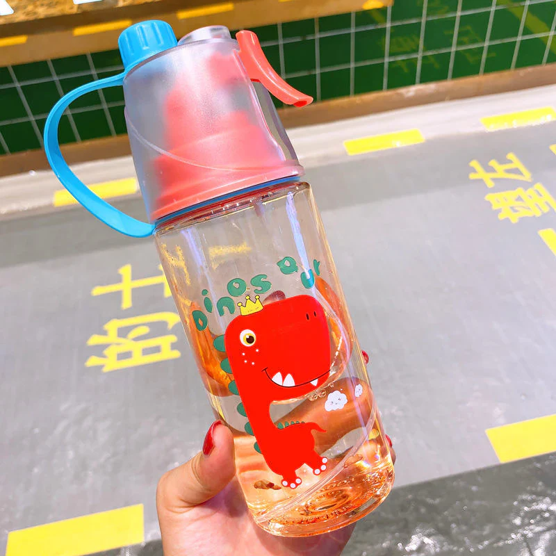 HULIANFU New 400/600Ml 3 Color Solid Plastic Spray Cool Summer Sport Water Bottle Portable Climbing Outdoor Bike Shaker My Water Bottles - Deanwangkt