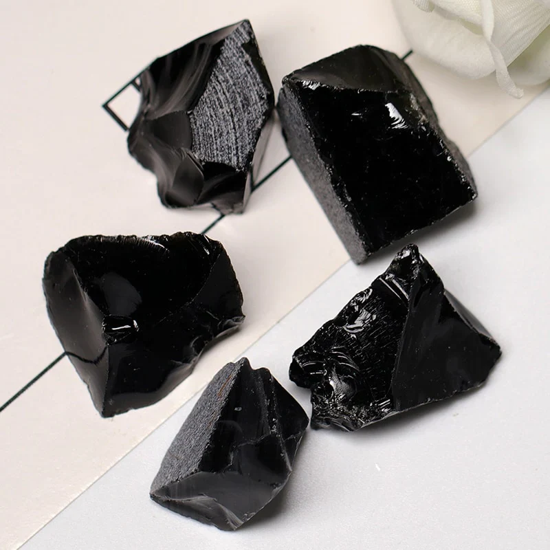 HULIANFU Natural Crystal Quartz Coarse Mineral Specimen, Rose Crystal, Irregular Shape, Rough Rock, Reiki Healing Stone Home Decoration - Deanwangkt