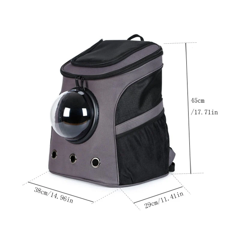HULIANFU Large Pet Backpack Portable Space Capsule Breathable Window Cat Carrier Dog Bag Pets Products Accessories Portable Travel Bags - Deanwangkt