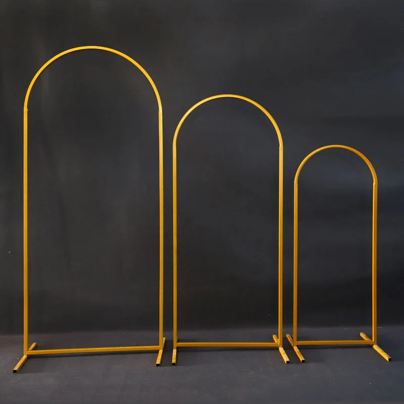 HULIANFU Wedding Arch Wrought Iron Flower Frame Stand Balloon Stand Wedding Arrangement Backdrop Props Stage Decoration Balloon Bow Kit - Deanwangkt