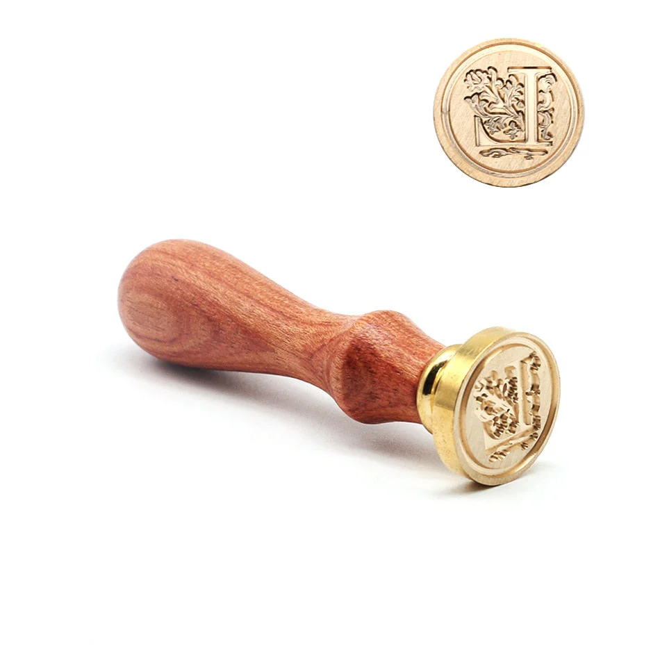 HULIANFU Retro Wood Stamp Classic 26 Letter A-z Alphabet Initial Sealing Wax Seal Stamp Ancient Seal Post Decorative Antique Stamp Gifts - Deanwangkt