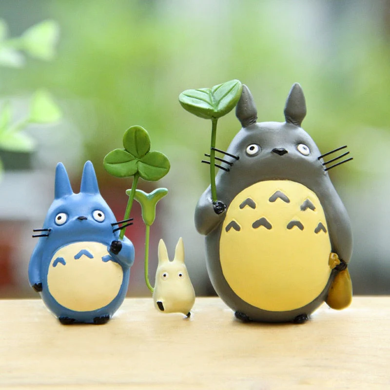 HULIANFU Resin Hayao Miyazaki Totoro Model Figurines Fairy Flower Pot Ornament Miniatures Moss Gnome Decoration Crafts Gifts Home - Deanwangkt