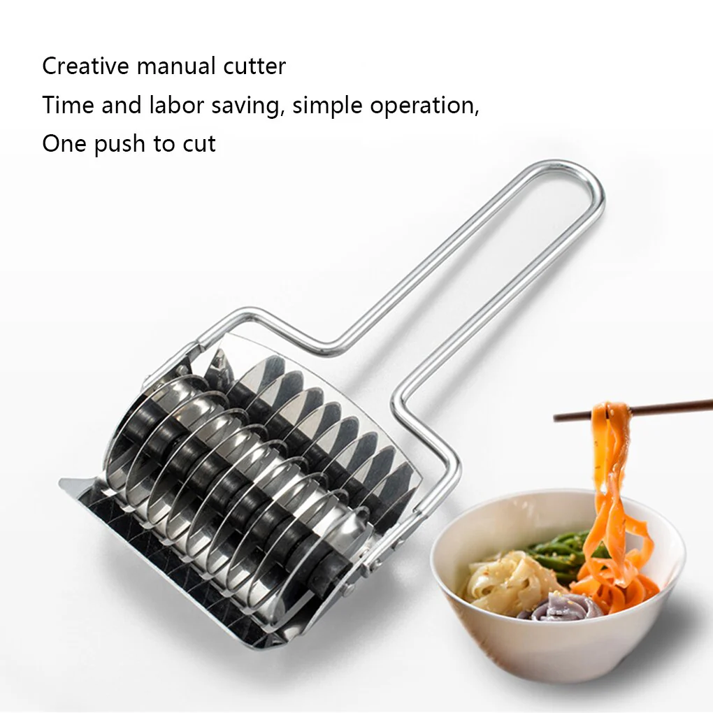 HULIANFU Pressing Machine Non-slip Handle Kitchen Gadgets Noodles Cut Knife Manual Section Shallot Cutter Spaghett Cutter Pasta Machine - Deanwangkt
