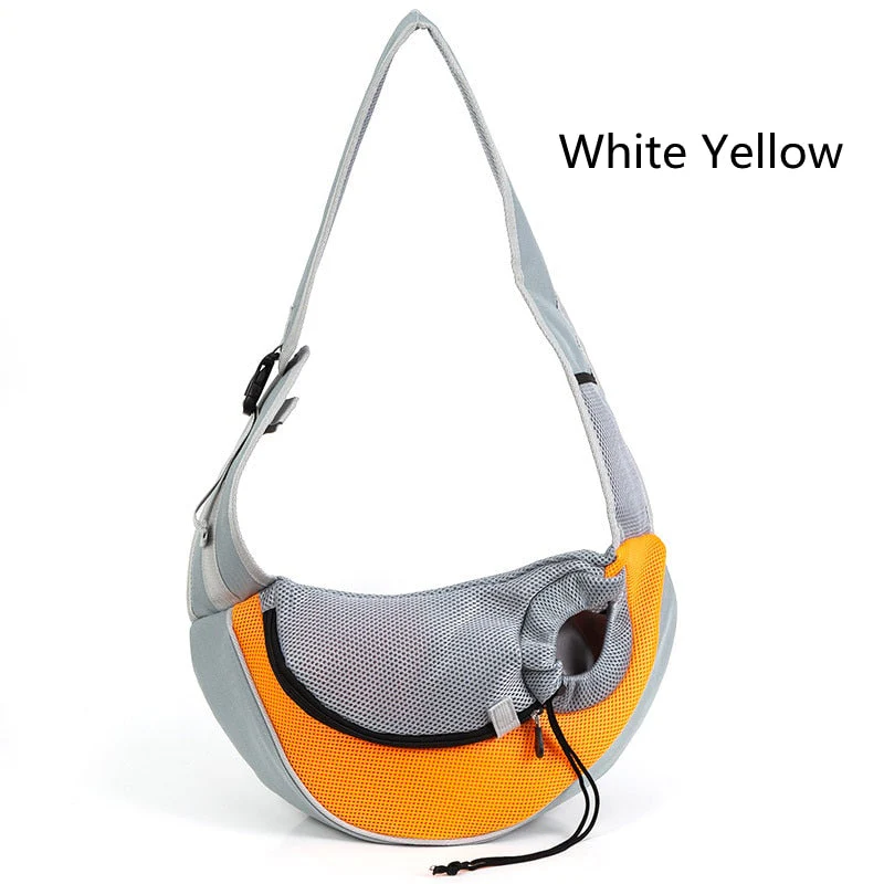 HULIANFU Pet Puppy Carrier S/L Outdoor Travel Dog Shoulder Bag Mesh Oxford Single Comfort Sling Handbag Tote Pouch - Deanwangkt