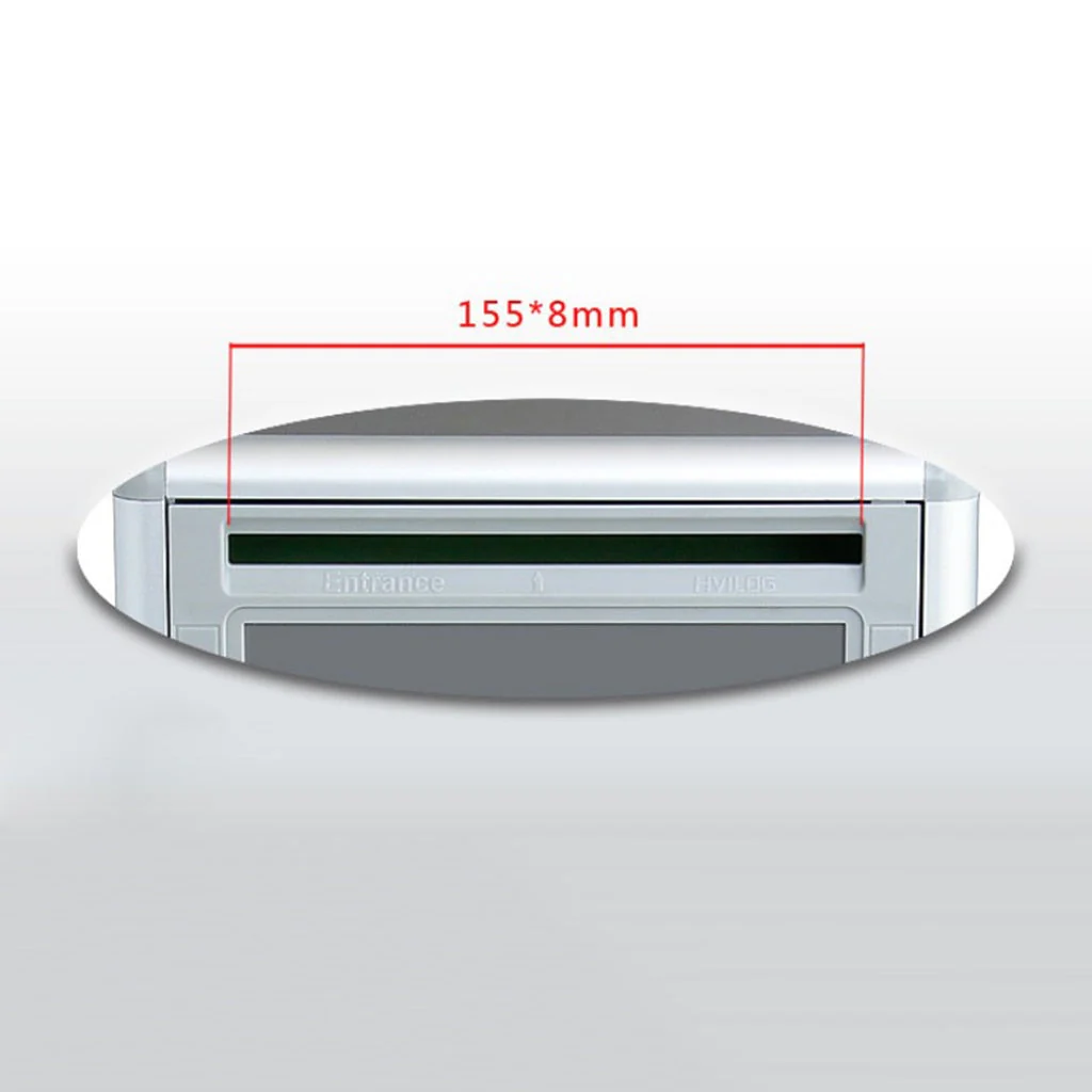 HULIANFU Lockable High Quality Aluminium Secure Mail Letter Post Box Mailbox Postbox Retro Home Garden Letter Mail Box Garden Ornament - Deanwangkt