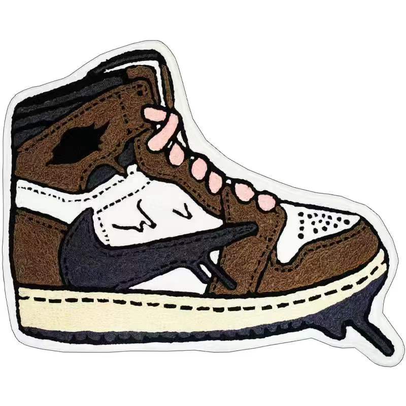 HULIANFU Sneaker Carpet Popular Fashion Rugs Living Room Decoration Bedroom Parlor Children Room Area Rug Mat Soft Flannel Rug and Carpet - Deanwangkt