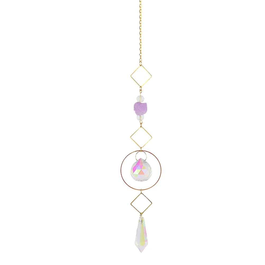 HULIANFU Prism Suncatcher,Hanging Window Crystals,Rainbow Light Catcher,Crystal Sun 50mm Catcher,Summer Gift,Octagon Beads - Deanwangkt