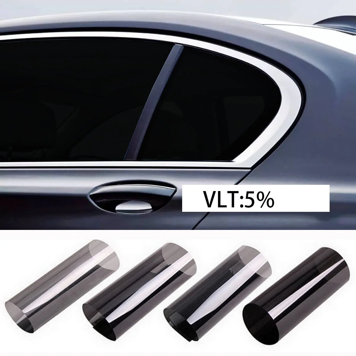 HULIANFU Width 40/50/60/70/80/90 cm Heat & UV Block Professional Window Tint Auto Car UV Protector Glass Sticker Sun Shade Window Film - Deanwangkt