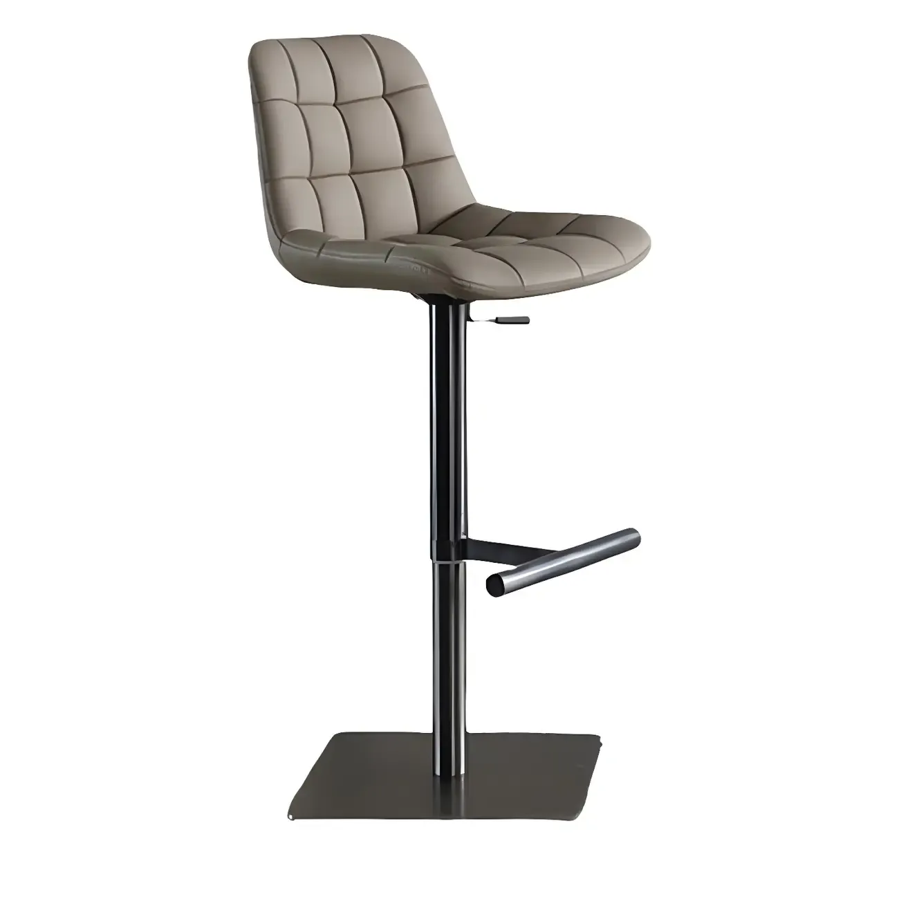 Modern Low Back Cushioned Swivel Adjustable Bar Stool
