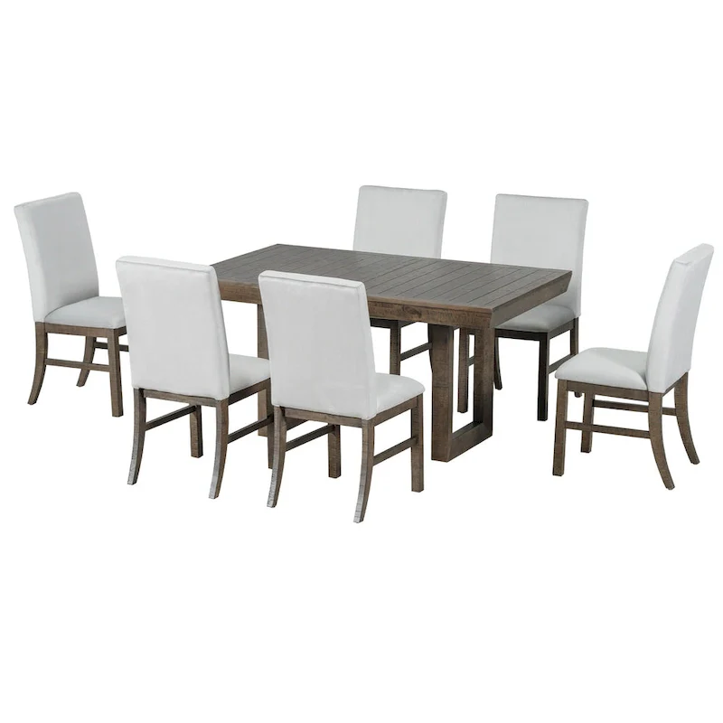 7-Piece Extendable Dining Table Set