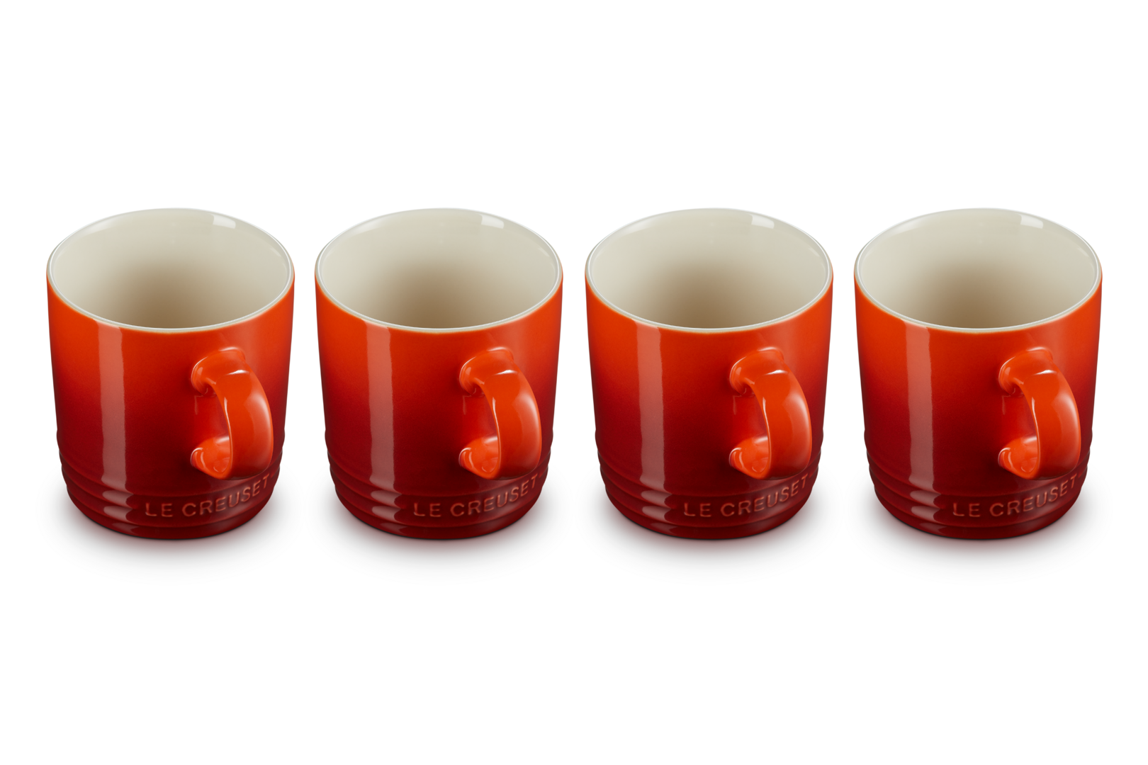 Stoneware Set of 4 Mugs