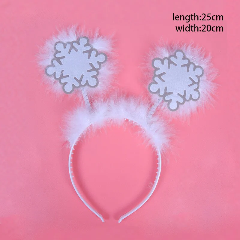 HULIANFU 2026  Christmas Headbands Christmas Tree Reindeer Antlers Hairband Xmas Party Kids Hairhoop  Christmas Glasses Photo Booth Props - Deanwangkt
