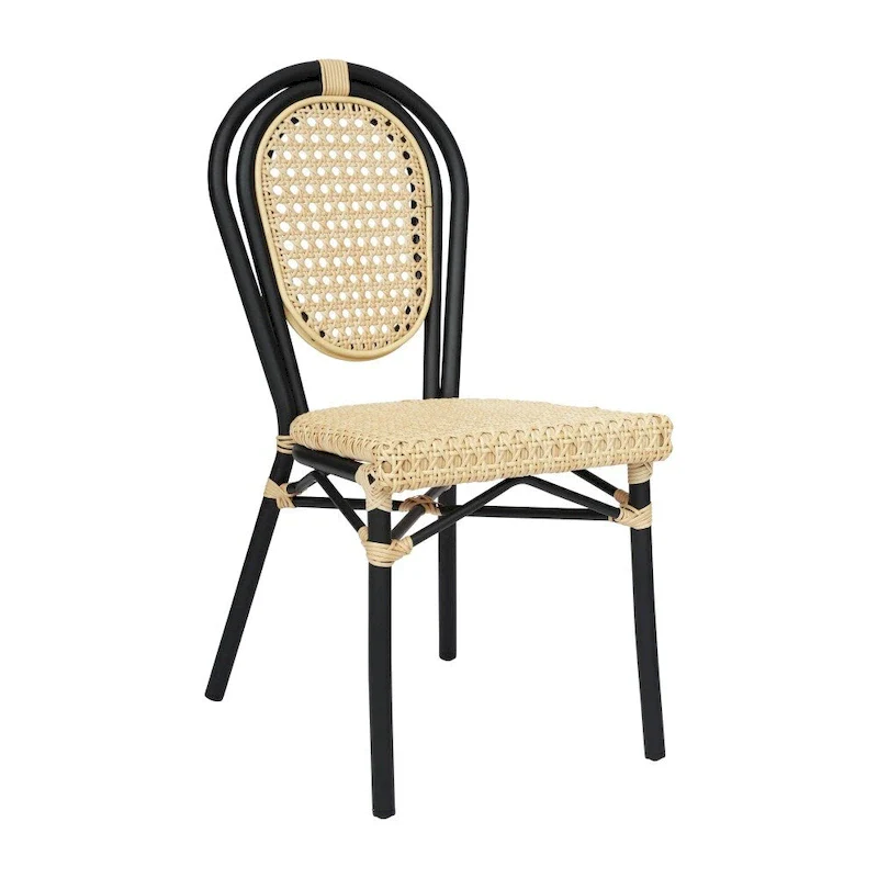 All-Weather Commercial Paris Chair with Metal Frame - N/A