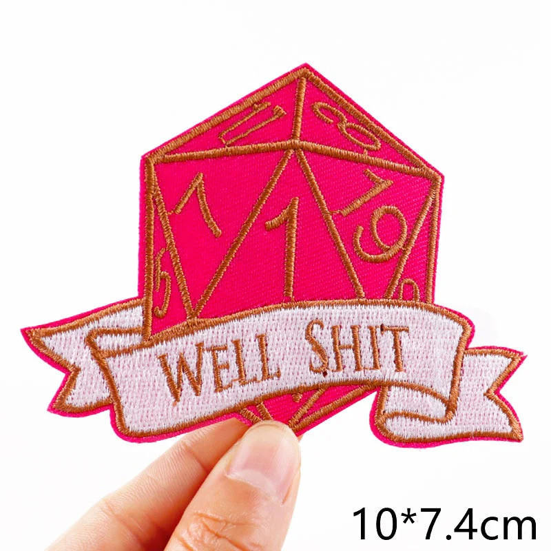 HULIANFU Van Gogh Embroidered Patches on Clothes DIY Cartoon Wave Applique Clothing Thermoadhesive Patches for Clothing DIY - Deanwangkt
