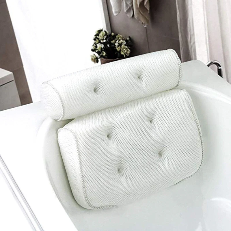 HULIANFU SPA Bath Pillow Bathtub Pillow with Suction Cups Neck Back Support Thickened Bath Pillow for Home Spa Tub Bathroom Accessories - Deanwangkt