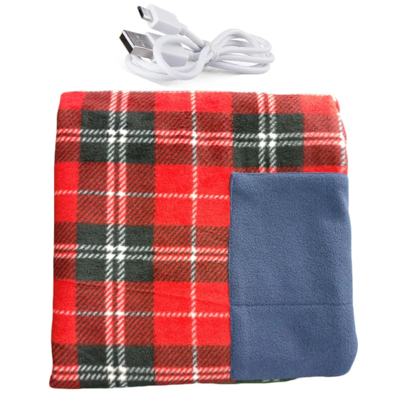 HULIANFU Portable Electric Blanket Heated Double Thermal Blanket 88*65cm Electric Warmer Electric Heating Blanket Dropshipping Warming - Deanwangkt
