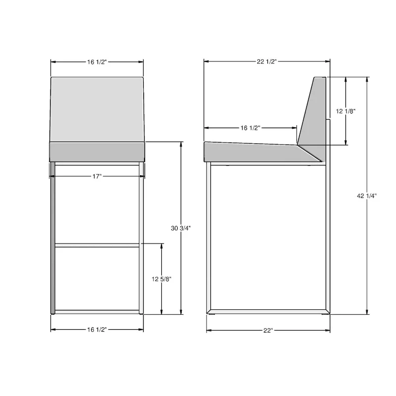 Amisco Derry Counter and Bar Stool