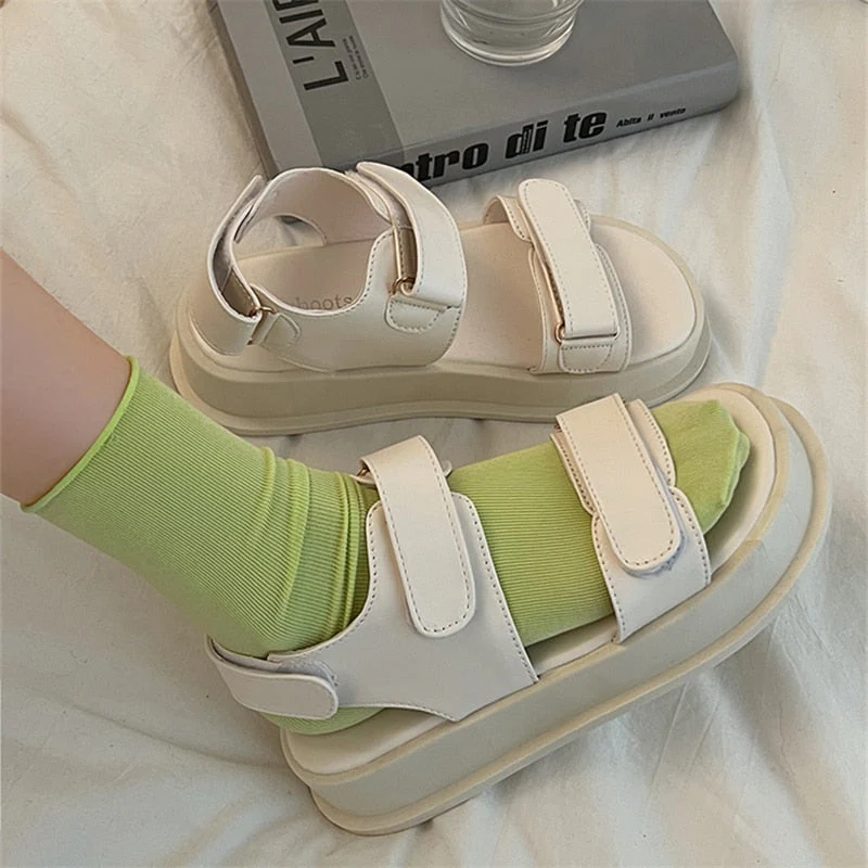 Luxury Summer Sandals Women Shoes Casual Classic New Brand Back Strap Sandals Flats Shoes Open Toe Beach Ladies Sandals Woman - Deanwangkt