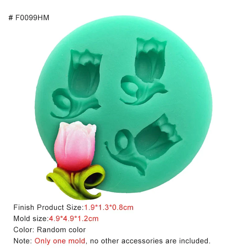 HULIANFU New Mini Flowers Series Silicone Mold DIY Handmade Fondant Cake Baking Chocolate Sugar Cake Tool Resin Polymer Clay Making Mould - Deanwangkt
