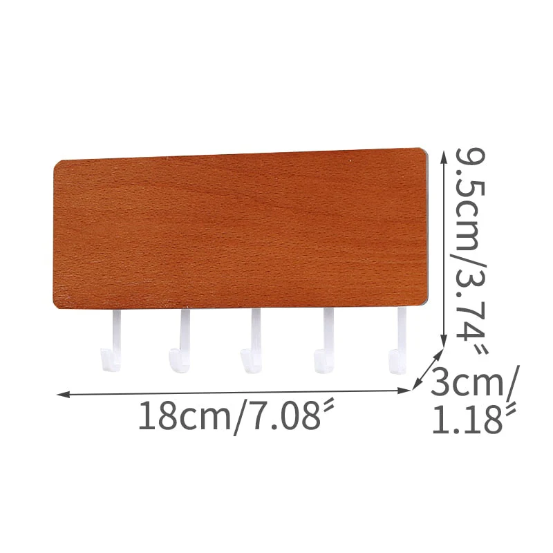 HULIANFU Rack Storage Rack Key Wooden Hanger Home Wall Vintage  Hallway Home Space Saving Small Bedroom Door Back Decorative Room Rack - Deanwangkt