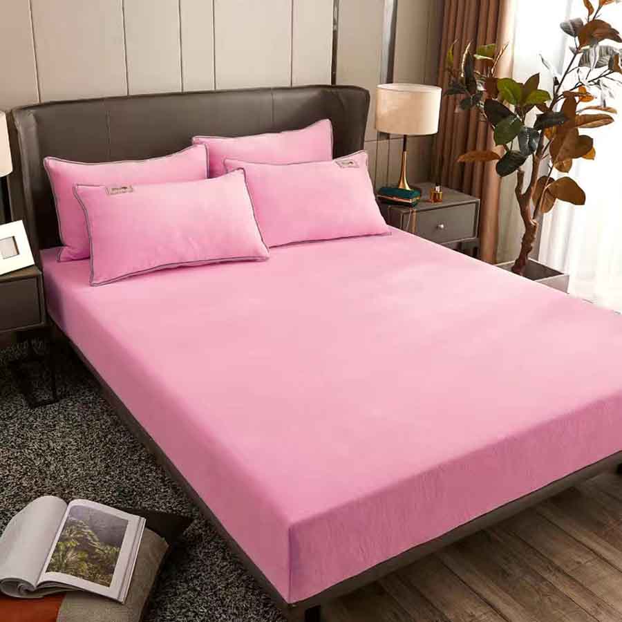 HULIANFU  WOSTAR Flannel winter warm elastic band fitted sheet mattress protector cover super soft cozy king size bed sheet and pillowcase - Deanwangkt