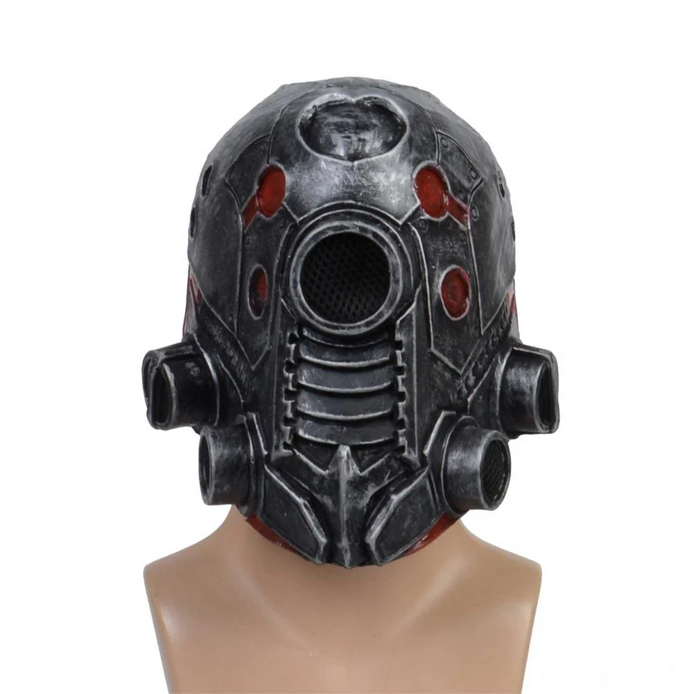 HULIANFU Punk Masque Helmet Halloween Cosplay Natural Latex Full Head Mask Steampunk Robot Masque Headgear Halloween Costume Props - Deanwangkt