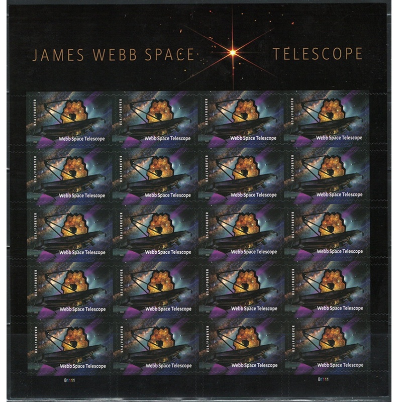 James Webb Space Telescope 2022, (Sheet of 20) - TWENTYSTAMPS