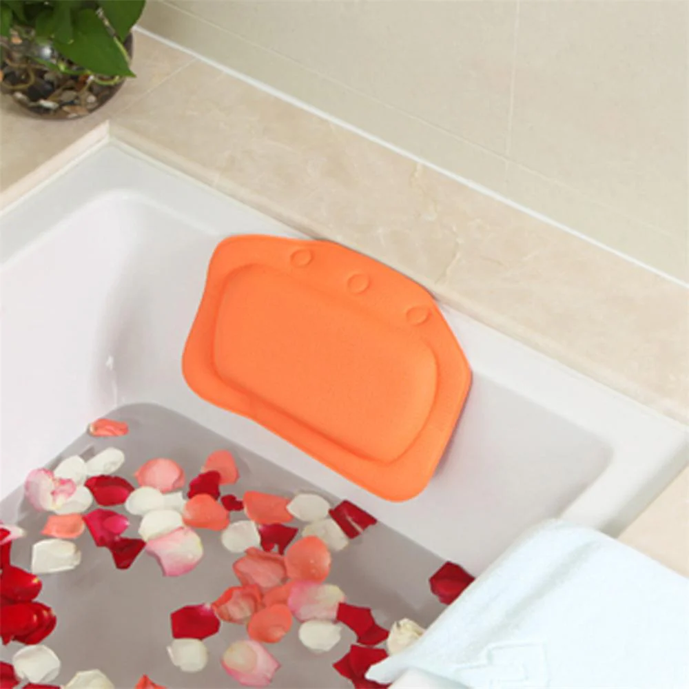 HULIANFU Soft Bathtub Pillow Headrest Waterproof PVC Bath Pillows Cushion Head Neck Rest Pillows With Suction Cups Bathroom Accessories - Deanwangkt