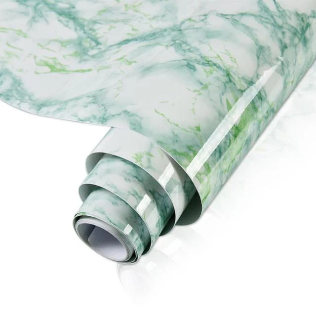 HULIANFU Wokhome Self Adhesive PVC Waterproof Oil-Proof Marble Wallpaper Contact Paper Wall Bathroom Kitchen Furniture Renovation Sticker - Deanwangkt