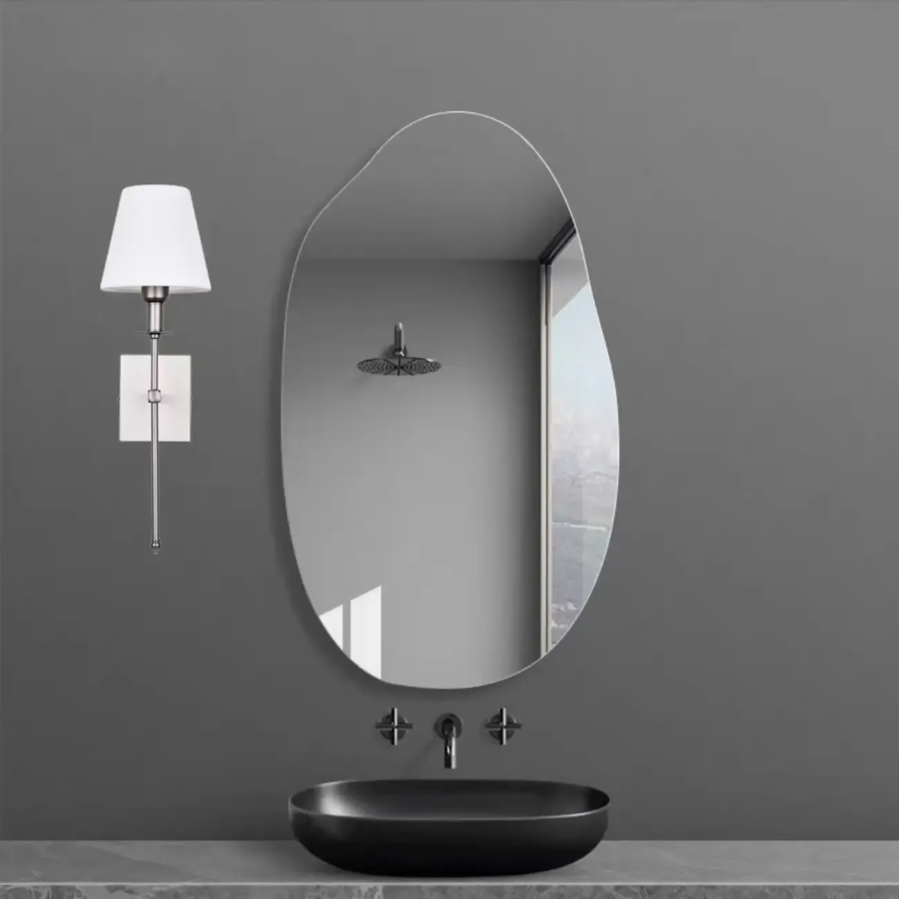 Modern Fabric LED Bath Vanity Light with Wall Mount Design